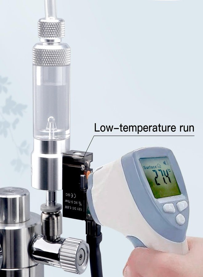 Clscea CO2 Bubble Counter with Solenoid Valve and Check Valve for CO2 Generator Regulator Planted Aquarium Quick-Plug Connection - Image 3